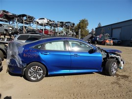 2017 Honda Civic Lx Blue Sedan 2.0L AT #A21398